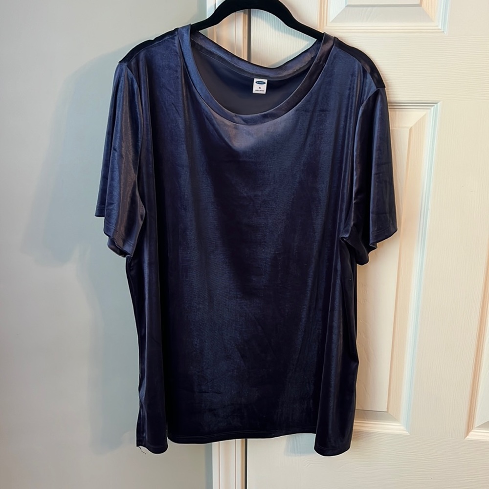 Purple velvet top